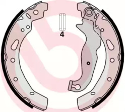 Комлект тормозных накладок (BREMBO: S 24 540)