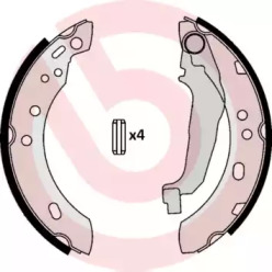 Комлект тормозных накладок (BREMBO: S 56 507)