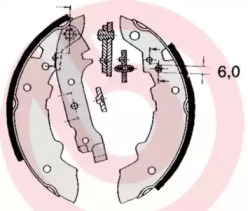 Комлект тормозных накладок (BREMBO: S 68 512)