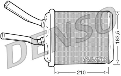 Теплообменник (DENSO: DRR01010)