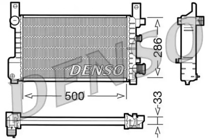 Теплообменник (DENSO: DRM10037)