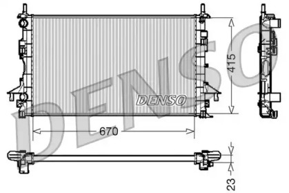 Теплообменник (DENSO: DRM23083)