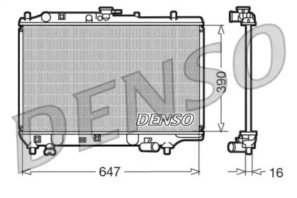 Теплообменник (DENSO: DRM44006)