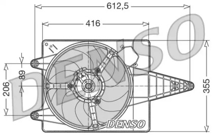 Вентилятор (DENSO: DER01004)