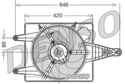 Вентилятор (DENSO: DER01010)