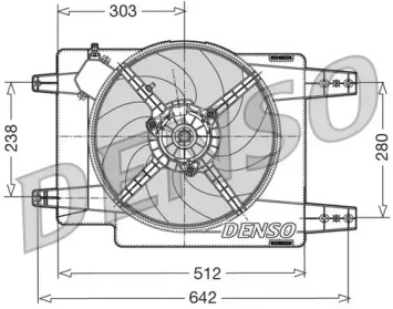 Вентилятор (DENSO: DER01011)