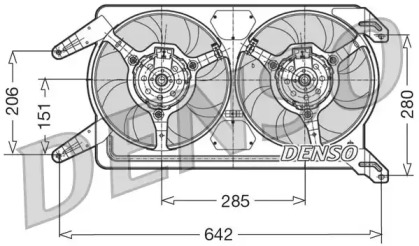 Вентилятор (DENSO: DER01012)