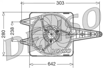 Вентилятор (DENSO: DER09029)