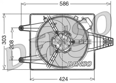 Вентилятор (DENSO: DER13010)