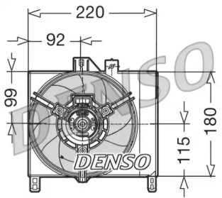 Вентилятор (DENSO: DER16002)