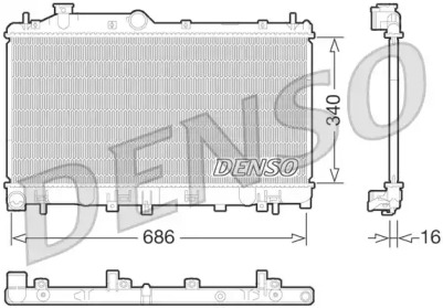 Теплообменник (DENSO: DRM36013)