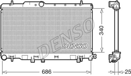 Теплообменник (DENSO: DRM36019)