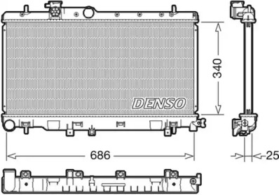 Теплообменник (DENSO: DRM36020)