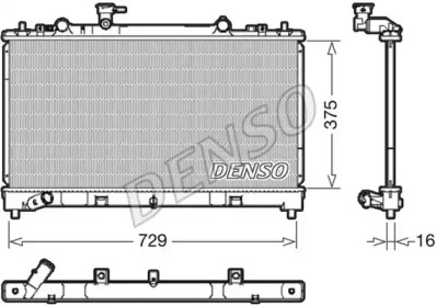 Теплообменник (DENSO: DRM44038)