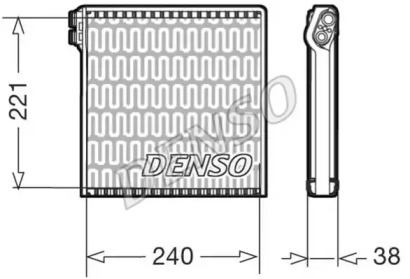 Испаритель (DENSO: DEV09102)