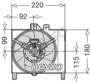 Вентилятор (DENSO: DER16003)