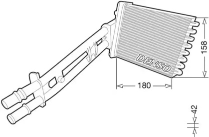 Теплообменник (DENSO: DRR09043)