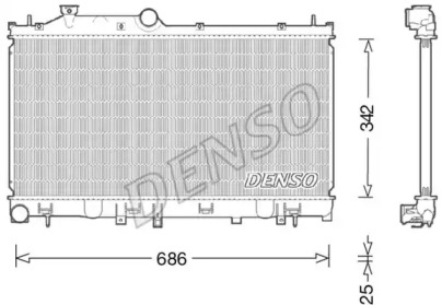 Теплообменник (DENSO: DRM36022)