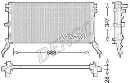 Теплообменник (DENSO: DRM23039)