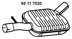 Амортизатор (EBERSPÄCHER: 95 11 7020)