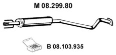 Амортизатор (EBERSPÄCHER: 08.299.80)