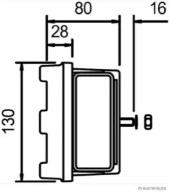 Фонарь (HERTH+BUSS ELPARTS: 83840606)