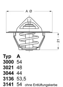 Термостат (WAHLER: 3021.88D50)