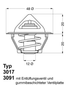 Термостат (WAHLER: 3017.87D50)