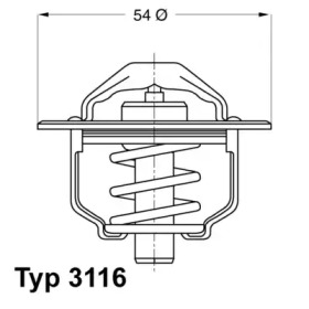 Термостат (WAHLER: 3116.82D)