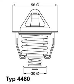 Термостат (WAHLER: 4480.82D)