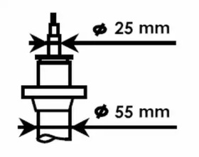 Амортизатор (KYB: 335808)