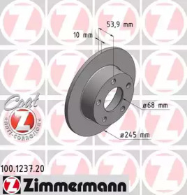 Тормозной диск (ZIMMERMANN: 100.1237.20)