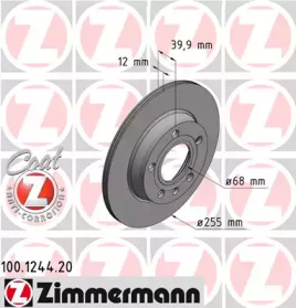 Тормозной диск (ZIMMERMANN: 100.1244.20)