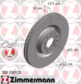 Тормозной диск (ZIMMERMANN: 100.3301.20)