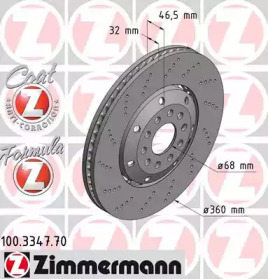 Тормозной диск (ZIMMERMANN: 100.3347.70)