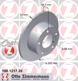 Тормозной диск (ZIMMERMANN: 100.1217.20)