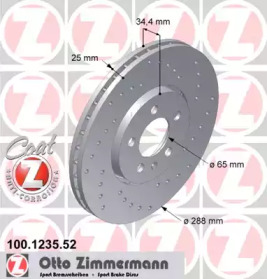 Тормозной диск (ZIMMERMANN: 100.1235.52)