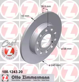 Тормозной диск (ZIMMERMANN: 100.1243.20)