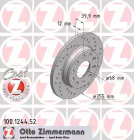 Тормозной диск (ZIMMERMANN: 100.1244.52)