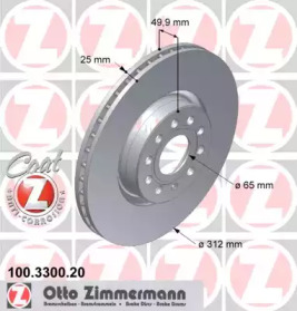 Тормозной диск (ZIMMERMANN: 100.3300.20)