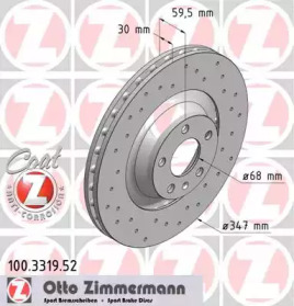 Тормозной диск (ZIMMERMANN: 100.3319.52)