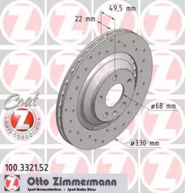 Тормозной диск (ZIMMERMANN: 100.3321.52)