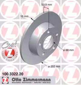 Тормозной диск (ZIMMERMANN: 100.3322.20)