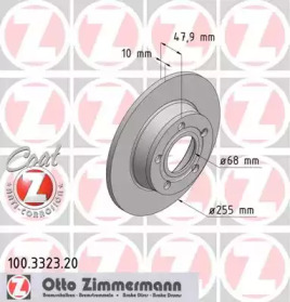 Тормозной диск (ZIMMERMANN: 100.3323.20)