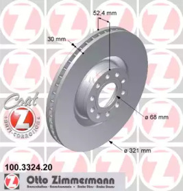 Тормозной диск (ZIMMERMANN: 100.3324.20)