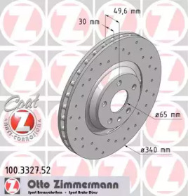 Тормозной диск (ZIMMERMANN: 100.3327.52)