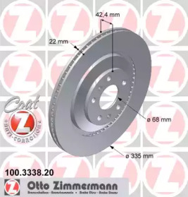 Тормозной диск (ZIMMERMANN: 100.3338.20)