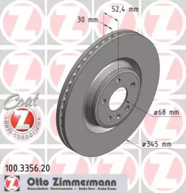 Тормозной диск (ZIMMERMANN: 100.3356.20)