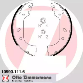 Комлект тормозных накладок (ZIMMERMANN: 10990.111.6)