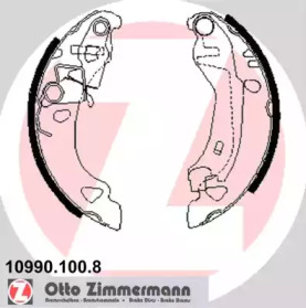 Комлект тормозных накладок (ZIMMERMANN: 10990.100.8)